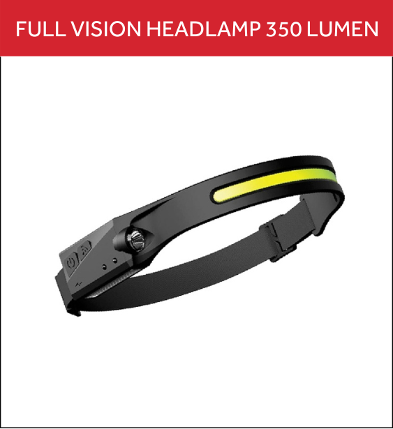 Full vision headlamp 350 lumen